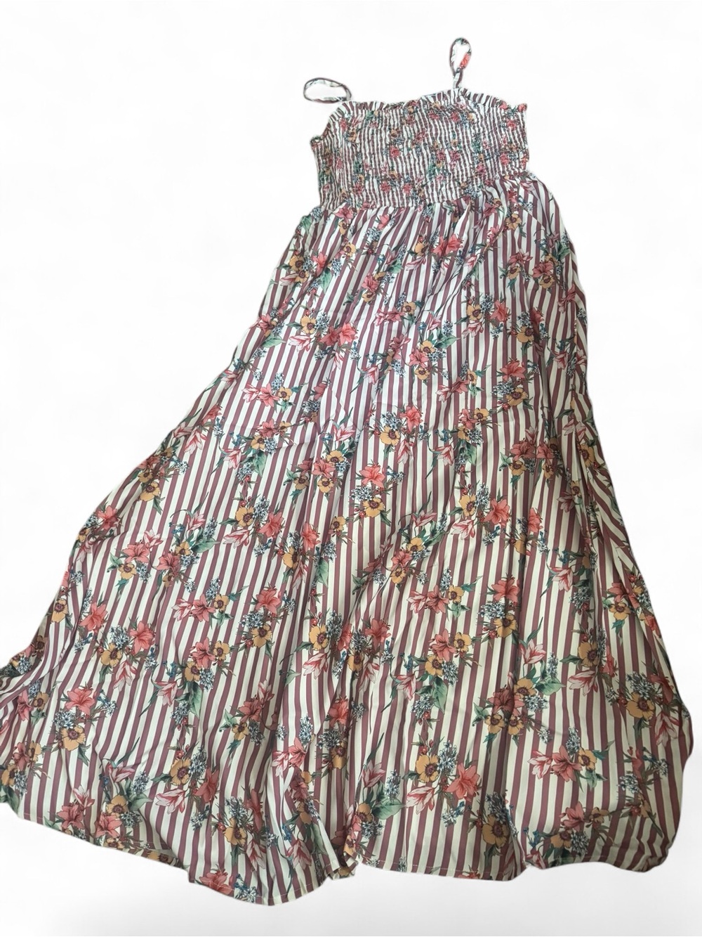 BNWT Floral Stripe Maxi Dress